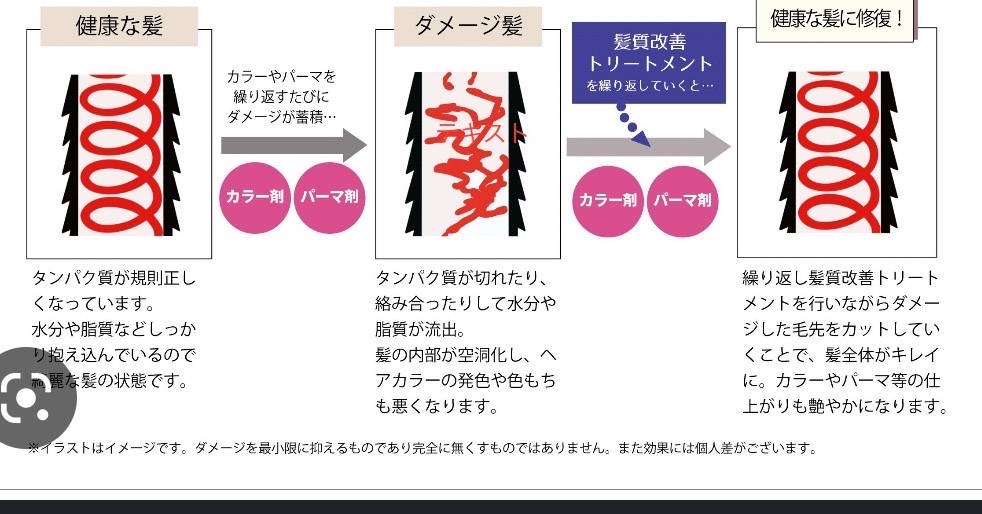 髪質改善トリートメントの仕組み